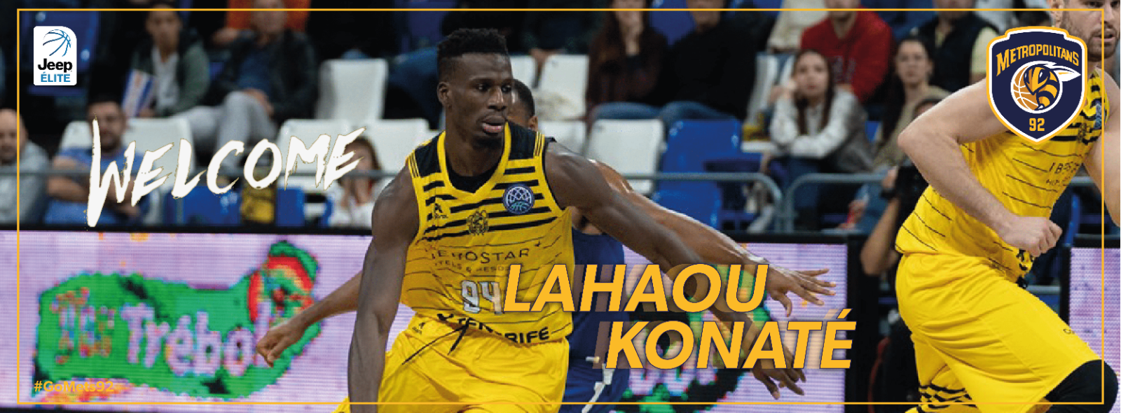 Recrutement - Lahaou Konaté rejoint l’effectif des Metropolitans 92 pour les 4 prochaines saisons ! 